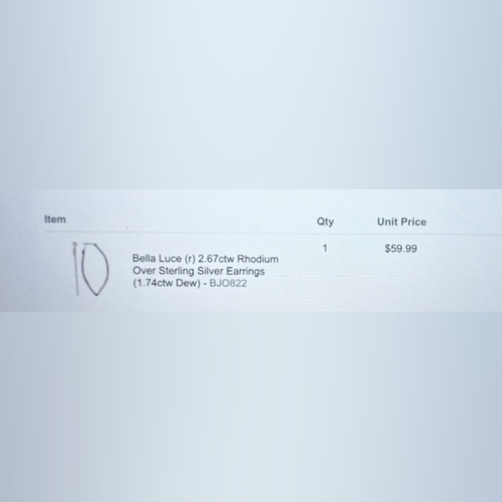 NWT Sterling Silver Diamond Hoop Earrings - Picture 6 of 7